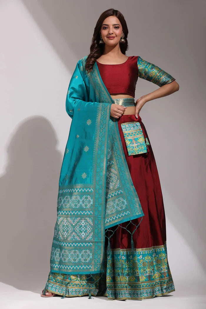 South Indian Festival Traditional Half Saree (Jagvi)