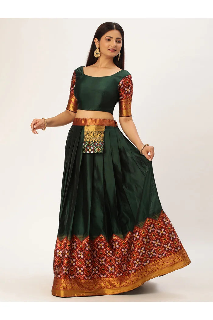 South Indian Festival Traditional Half Saree (Patola)