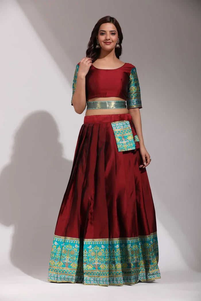 South Indian Festival Traditional Half Saree (Jagvi)