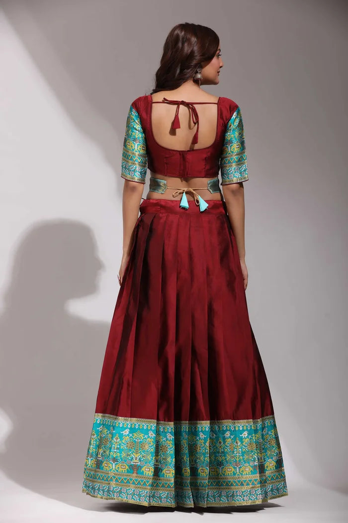 South Indian Festival Traditional Half Saree (Jagvi)