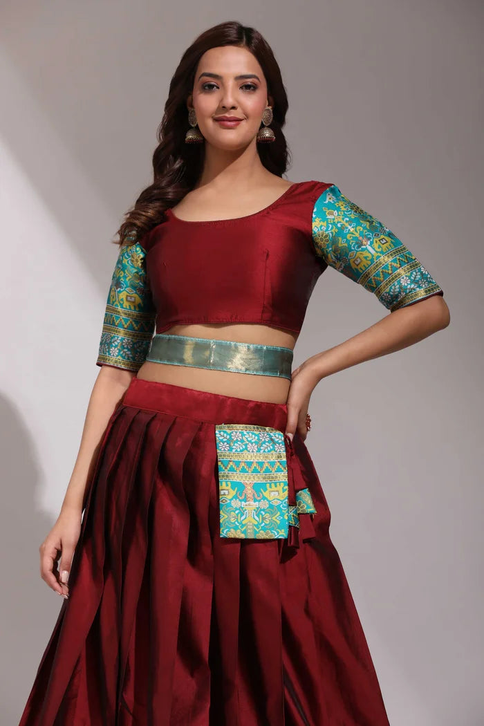 South Indian Festival Traditional Half Saree (Jagvi)