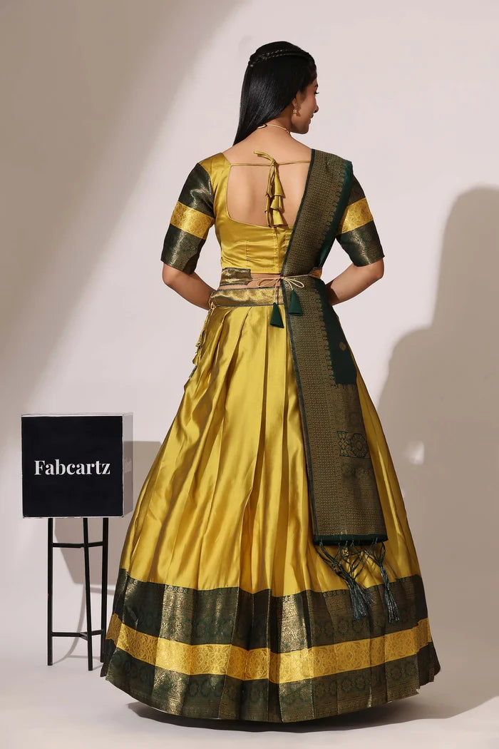 South Indian Festival Traditional Half Saree (UniversalPlain)