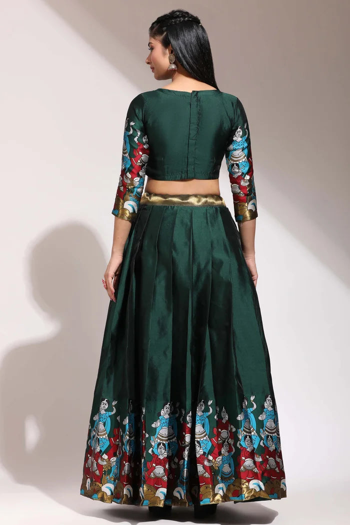 South Indian Festival Traditional Half Saree (Dhingli)