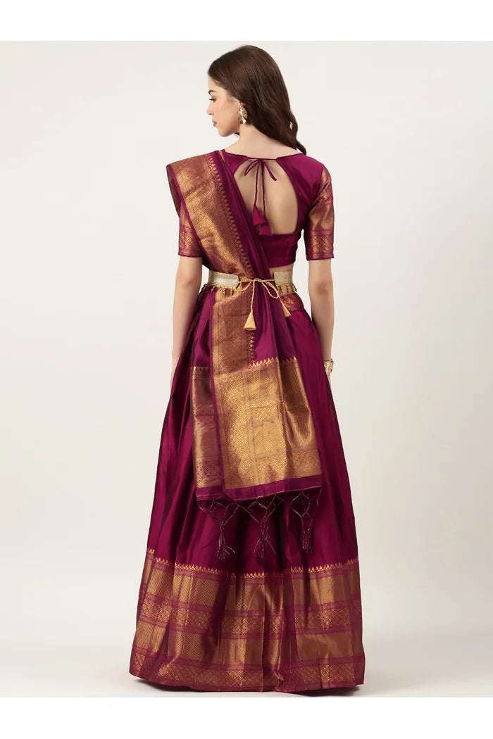 South Indian Festival Traditional Half Saree (NarayanPet)