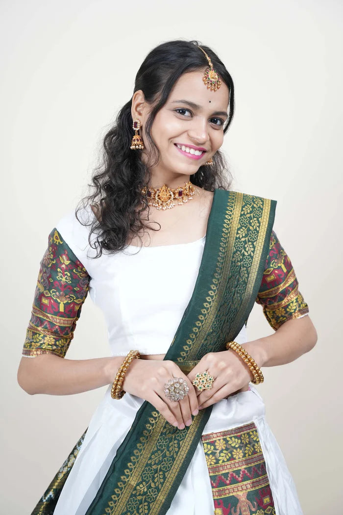 South Indian Festival Traditional Half Saree (Jagvi)
