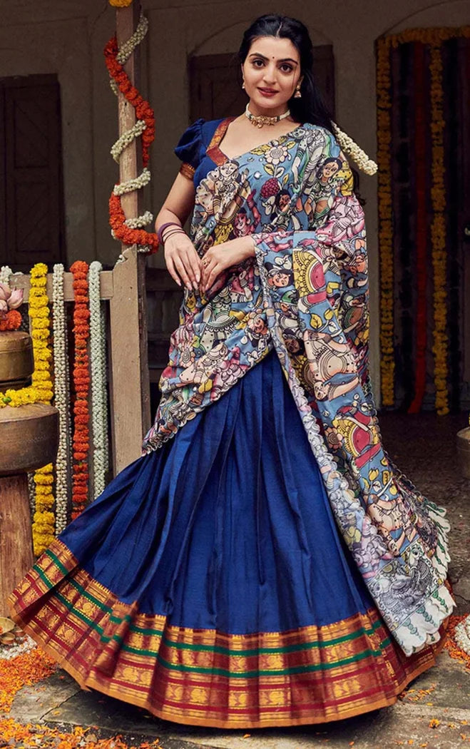 South Indian Festival Traditional Half Saree (Jugnoo)