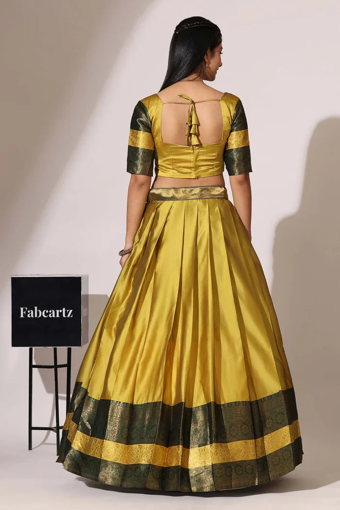 South Indian Festival Traditional Half Saree (UniversalPlain)
