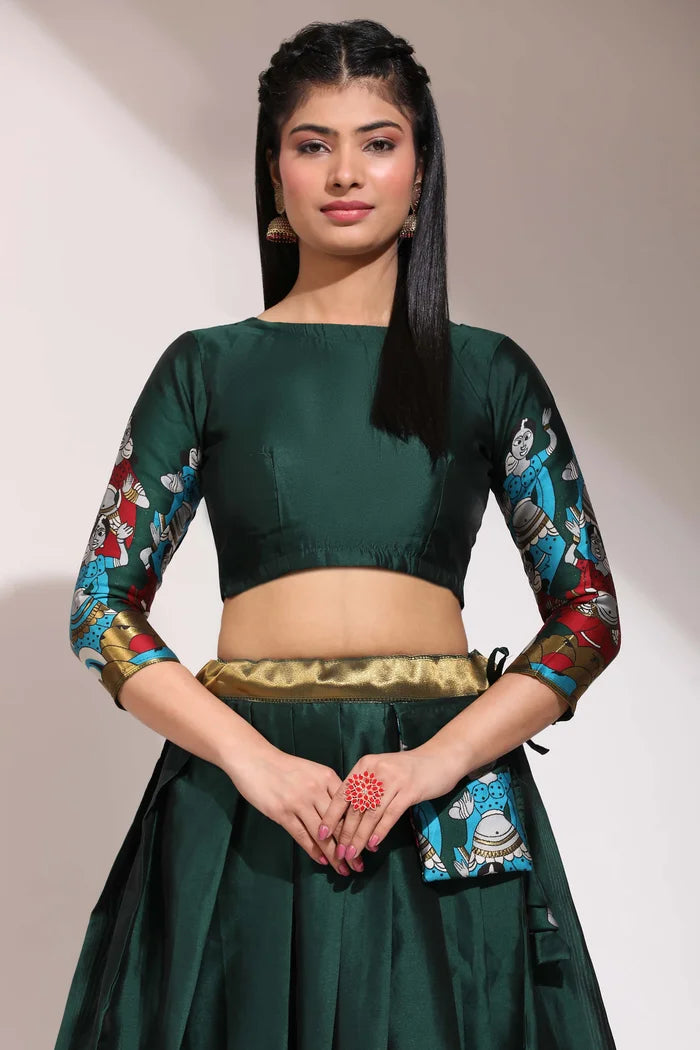 South Indian Festival Traditional Half Saree (Dhingli)