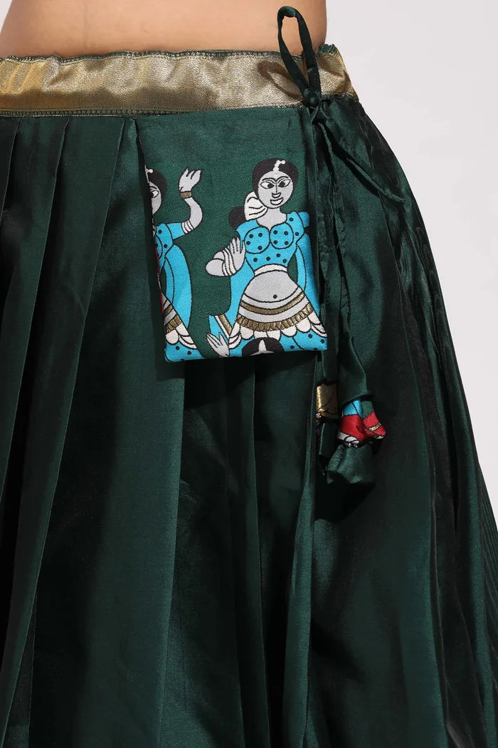 South Indian Festival Traditional Half Saree (Dhingli)