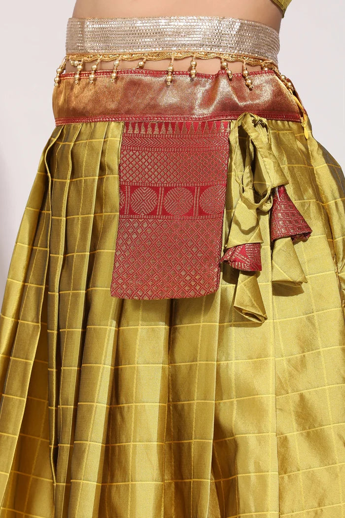 దక్షిణ భారత పండుగ సాంప్రదాయ హాఫ్ చీర(పటోలా)