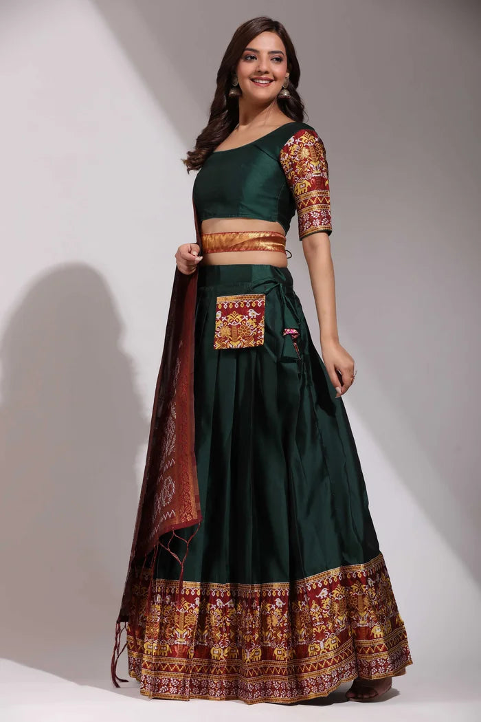 South Indian Festival Traditional Half Saree (Jagvi)