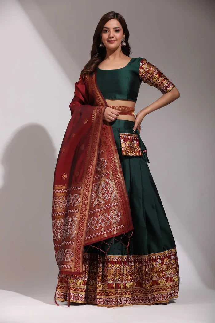 South Indian Festival Traditional Half Saree (Jagvi)