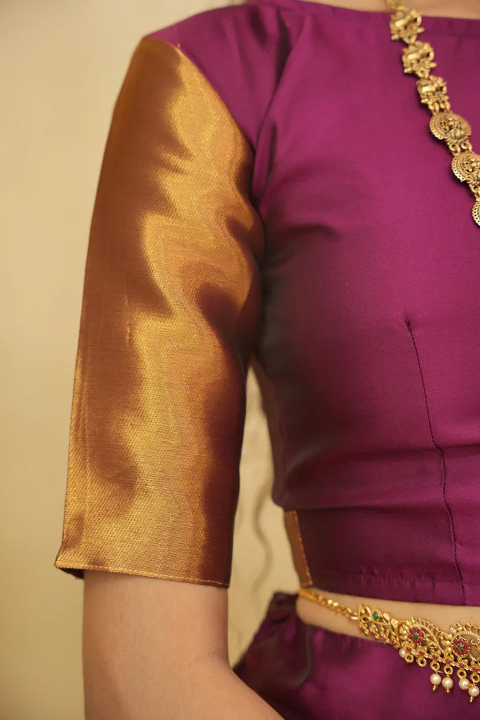 దక్షిణ భారత పండుగ సాంప్రదాయ హాఫ్ చీర (ఛవి)