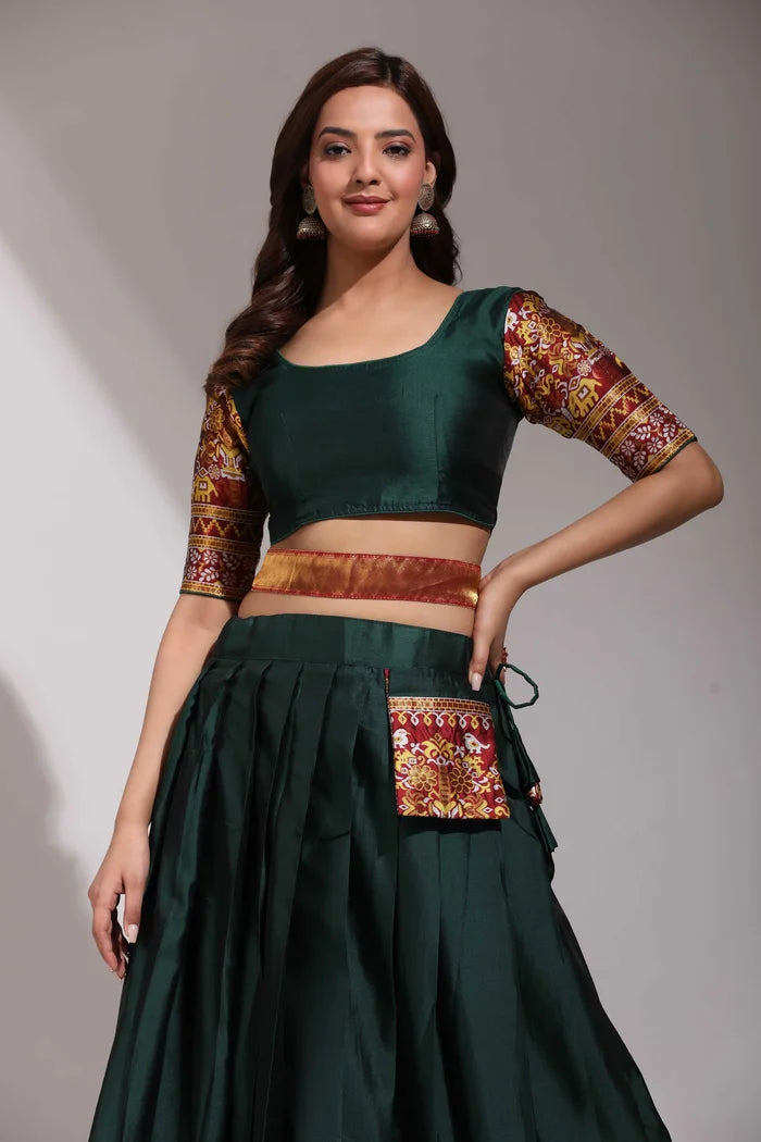 South Indian Festival Traditional Half Saree (Jagvi)