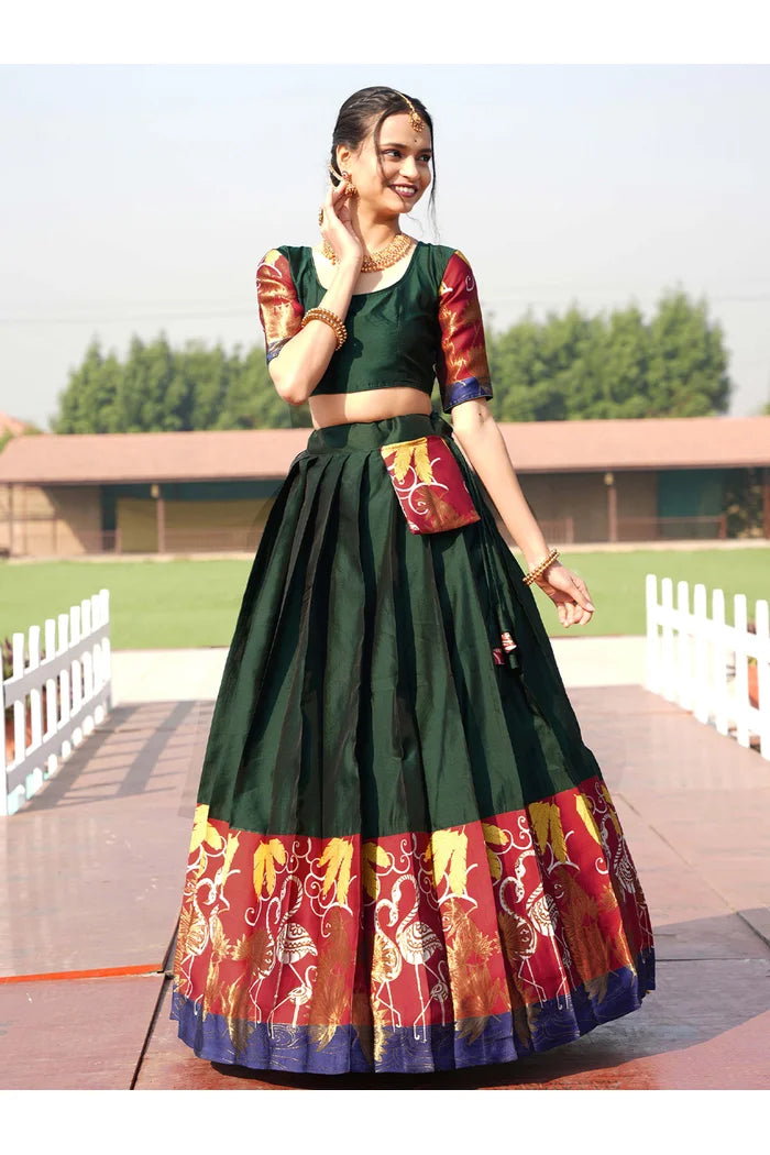 South Indian Festival Traditional Half Saree (HansPAttu)