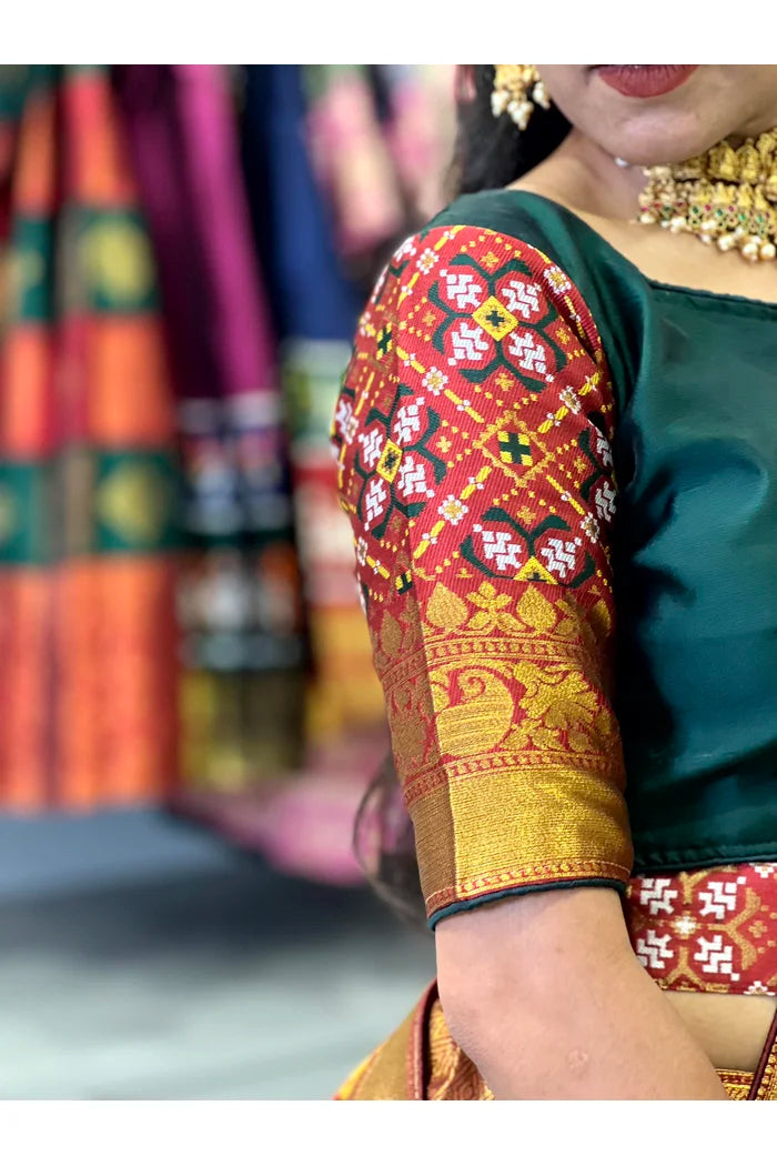 South Indian Festival Traditional Half Saree(Patola)