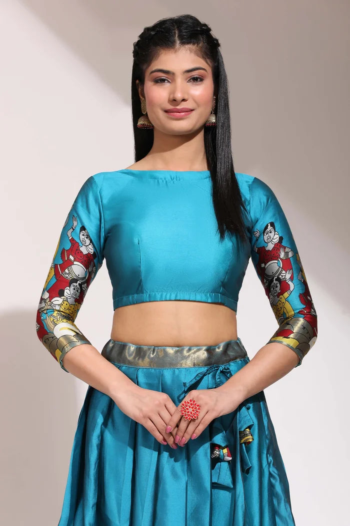 South Indian Festival Traditional Half Saree (Dhingli)