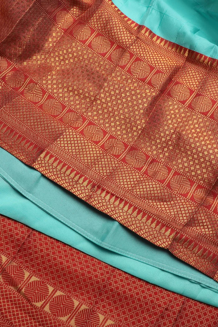 దక్షిణ భారత పండుగ సాంప్రదాయ హాఫ్ చీర(పటోలా)