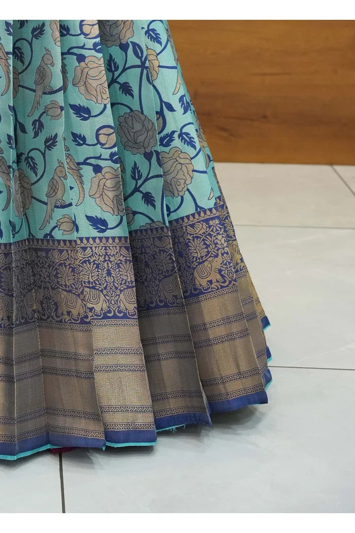 దక్షిణ భారత పండుగ సాంప్రదాయ హాఫ్ చీర (ఛవి)