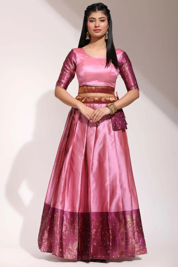 దక్షిణ భారత పండుగ సాంప్రదాయ హాఫ్ చీర(పటోలా)