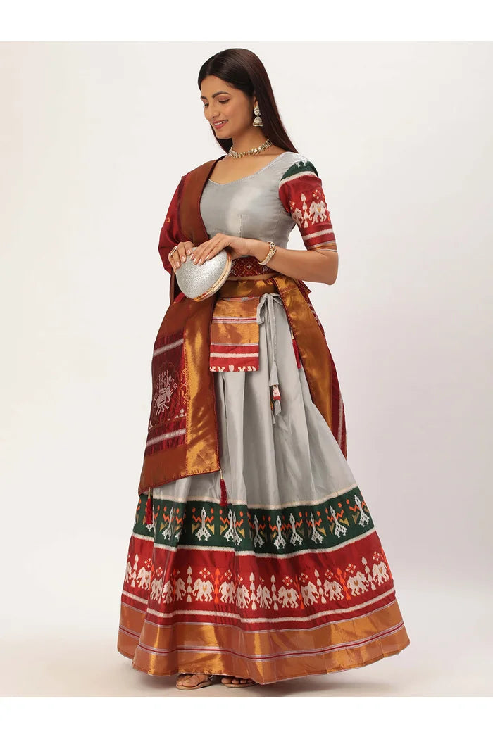 South Indian Festival Traditional Half Saree (Avani)