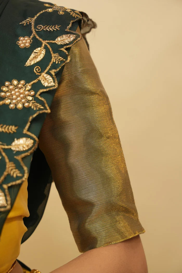 దక్షిణ భారత పండుగ సాంప్రదాయ హాఫ్ చీర (ఛవి)