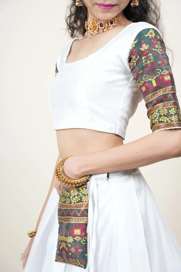 South Indian Festival Traditional Half Saree (Jagvi)