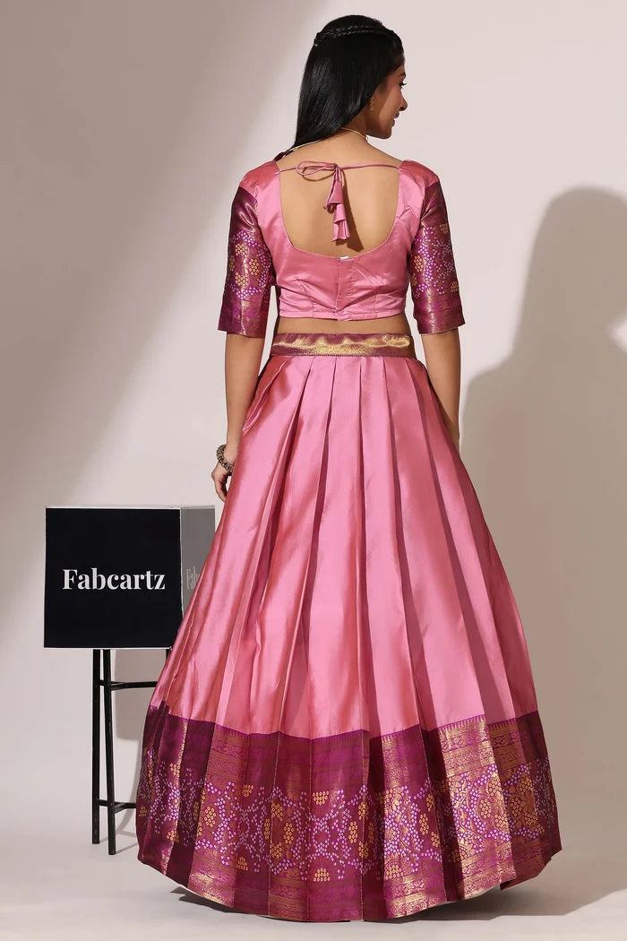 South Indian Festival Traditional Half Saree (PushpaBandhini)