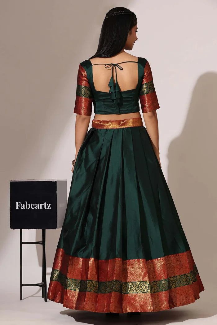 South Indian Festival Traditional Half Saree (UniversalPlain)