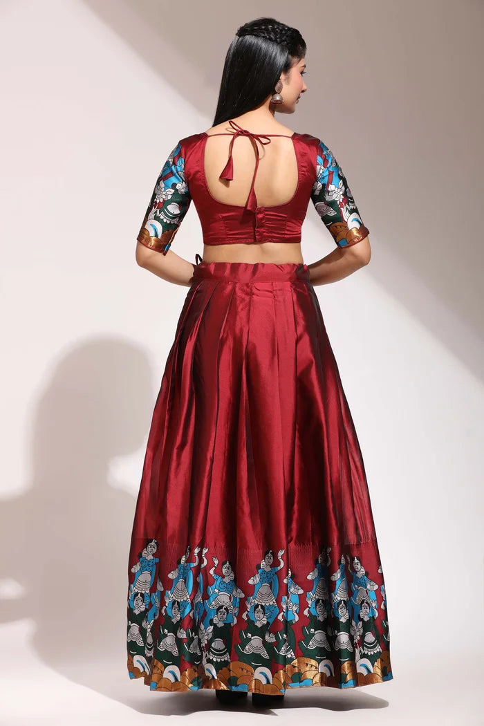 South Indian Festival Traditional Half Saree (Dhingli)