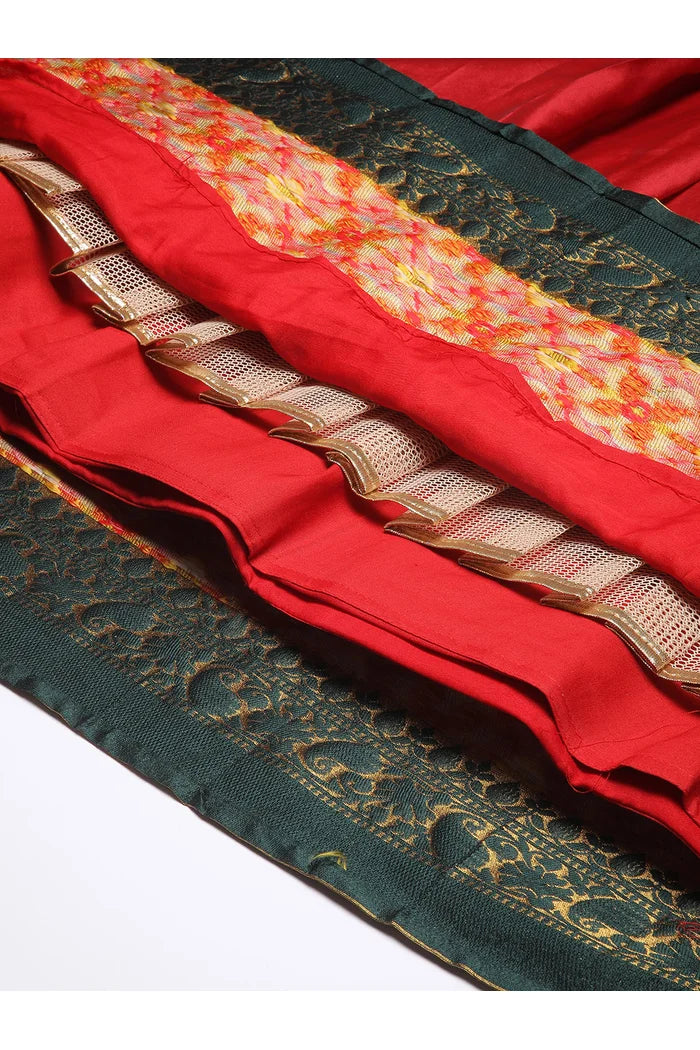South Indian Festival Traditional Half Saree (Patola)