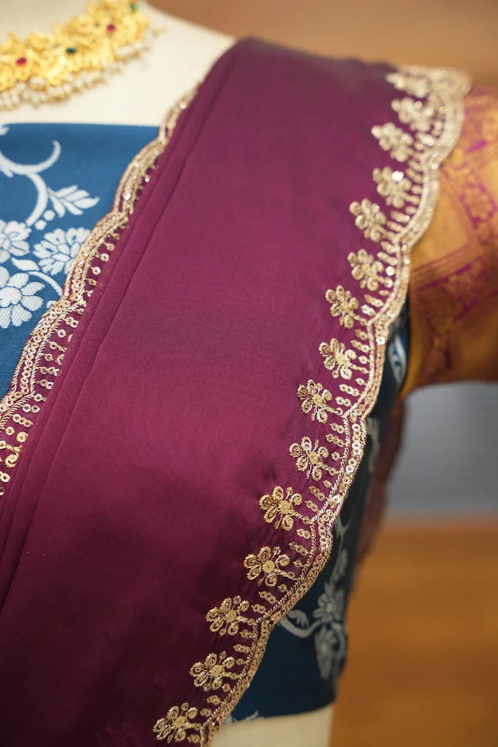 HemaValli Women's Woven Design zari work Half Saree with Embroidered Blouse and Dupatta