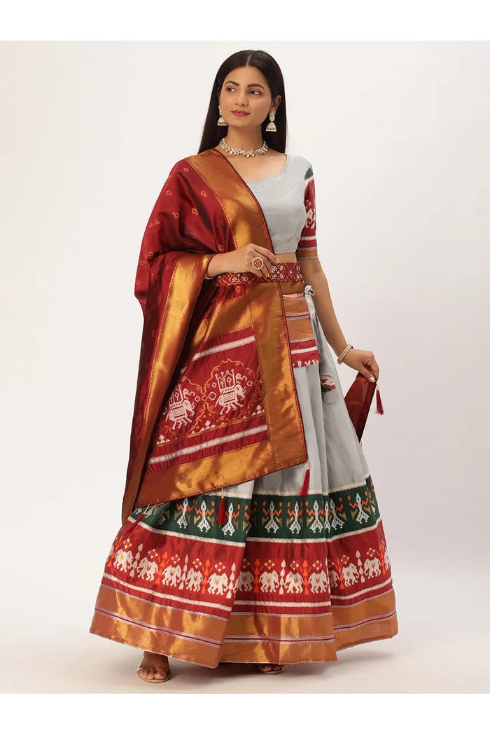 South Indian Festival Traditional Half Saree (Avani)