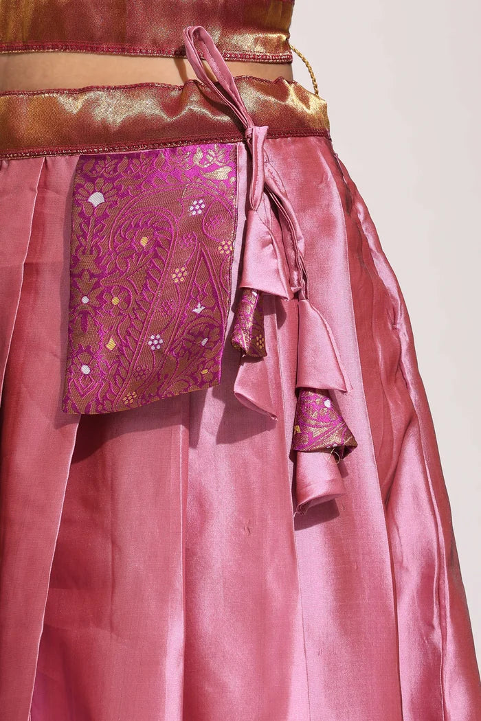 దక్షిణ భారత పండుగ సాంప్రదాయ హాఫ్ చీర(పటోలా)