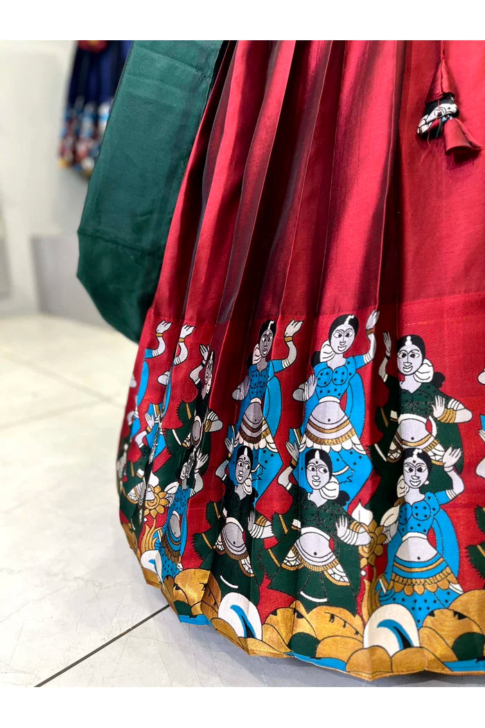 South Indian Festival Traditional Half Saree (Dhingli)