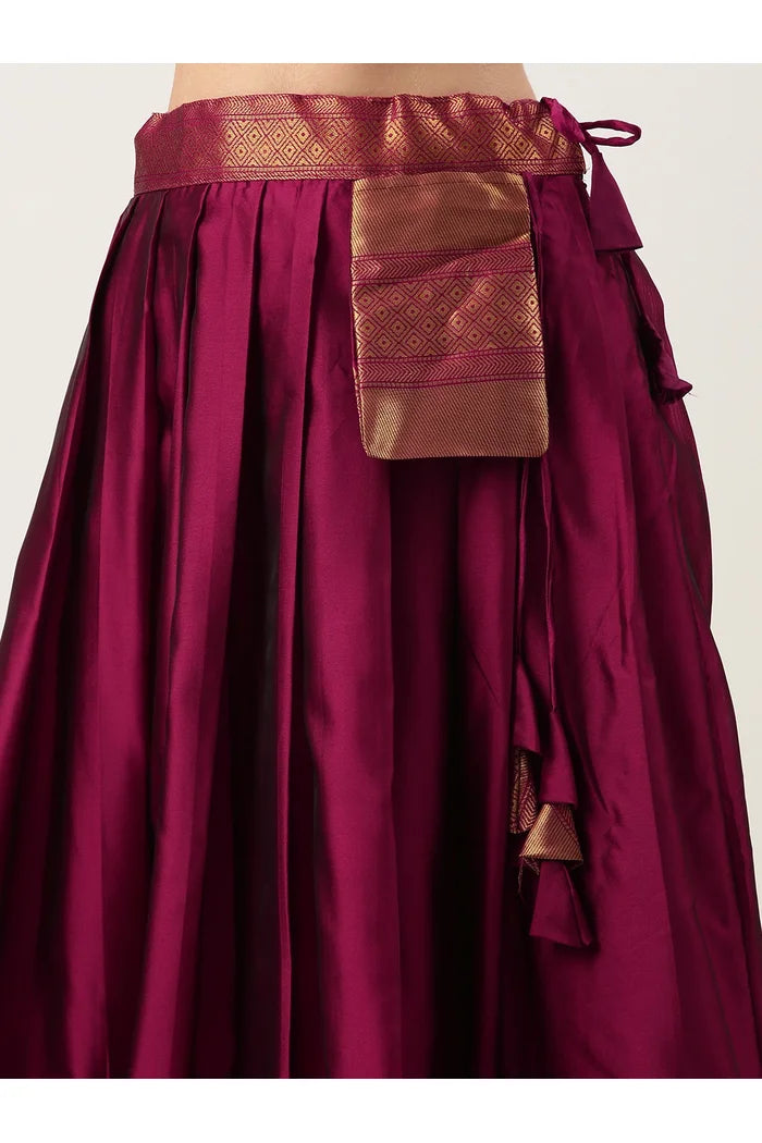 South Indian Festival Traditional Half Saree (NarayanPet)