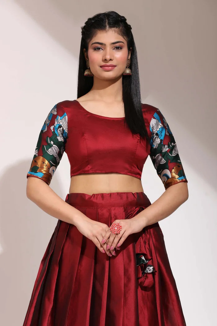 South Indian Festival Traditional Half Saree (Dhingli)