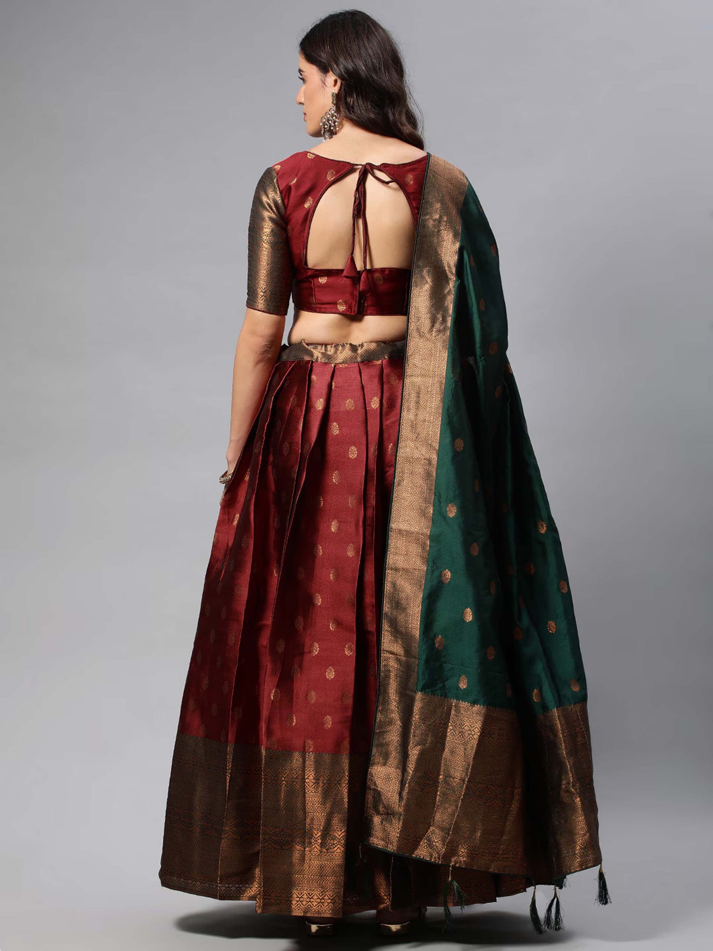 South Indian Festival Traditional Half Saree (Kantara)