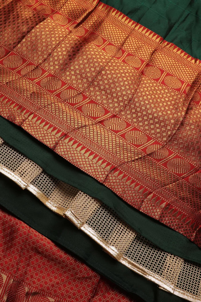 దక్షిణ భారత పండుగ సాంప్రదాయ హాఫ్ చీర(పటోలా)