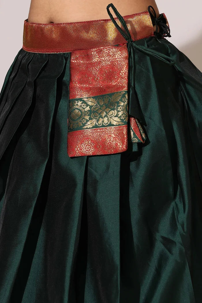 South Indian Festival Traditional Half Saree (UniversalPlain)