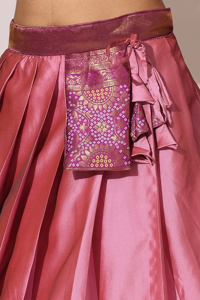 South Indian Festival Traditional Half Saree (PushpaBandhini)