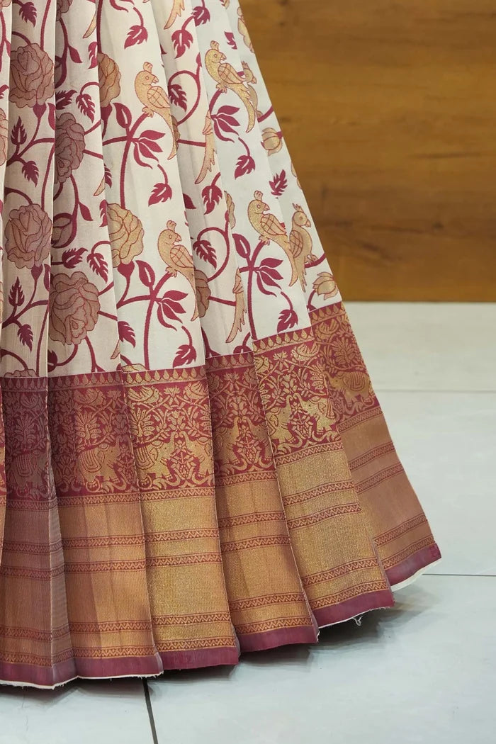 దక్షిణ భారత పండుగ సాంప్రదాయ హాఫ్ చీర (ఛవి)