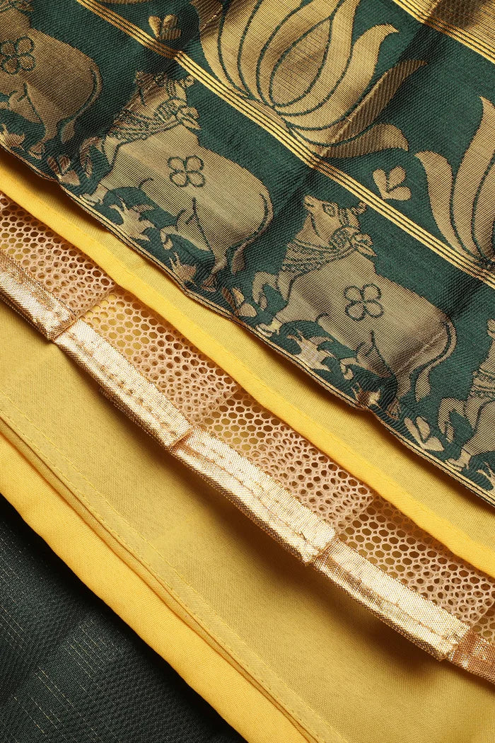 South Indian Festival Traditional Half Saree (Lotus)