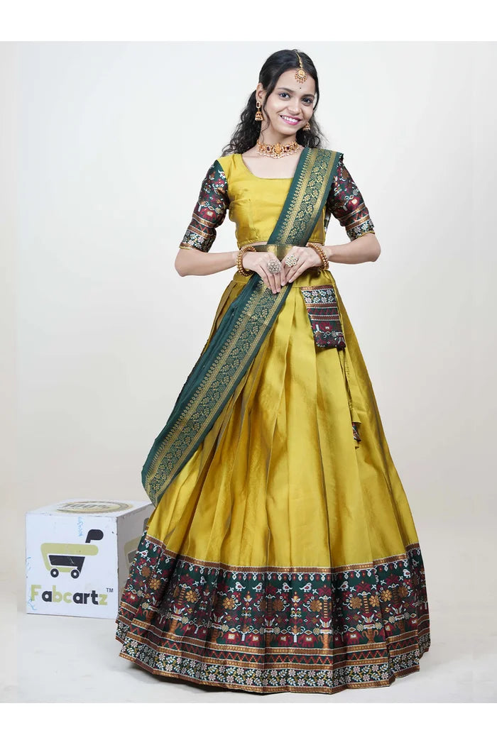 South Indian Festival Traditional Half Saree (Jagvi)