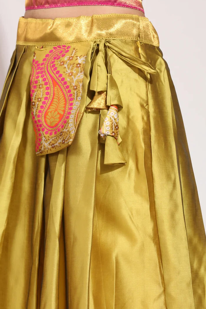 దక్షిణ భారత పండుగ సాంప్రదాయ హాఫ్ చీర(పటోలా)