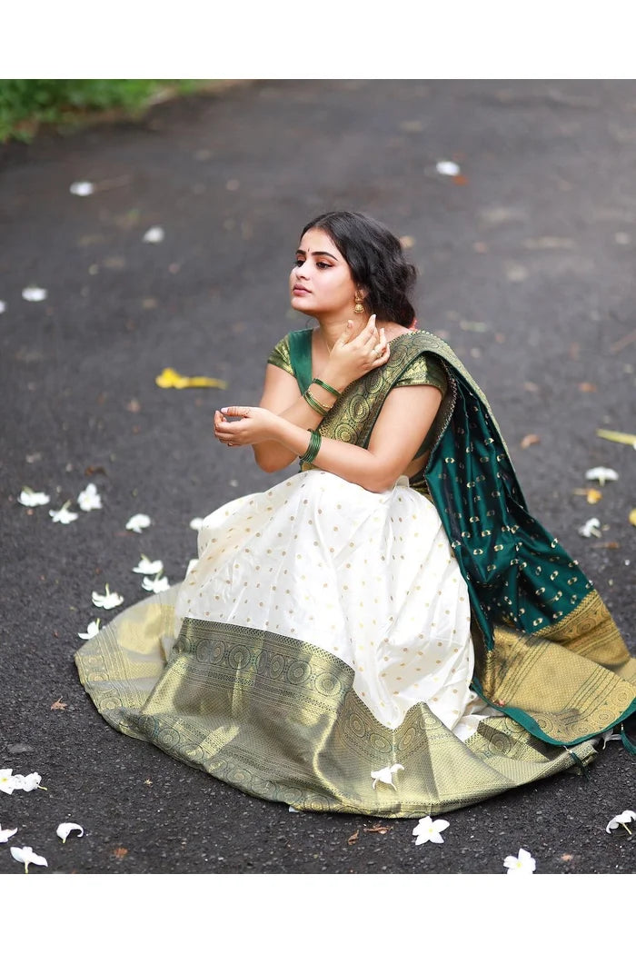 South Indian Festival Traditional Half Saree (Aarjoo)