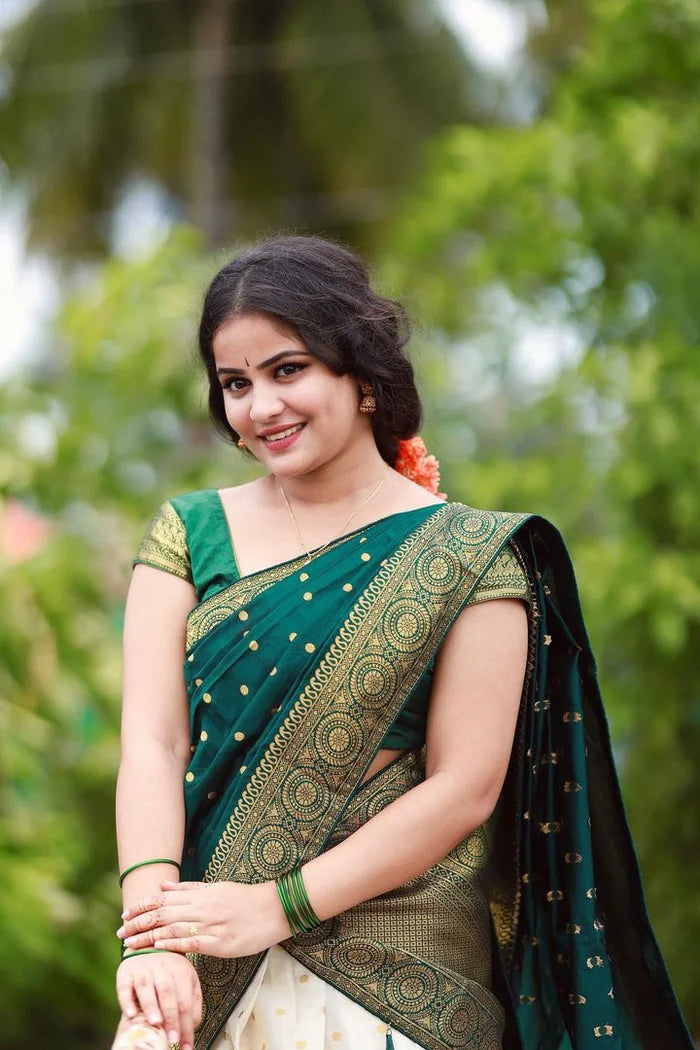 South Indian Festival Traditional Half Saree (Aarjoo)