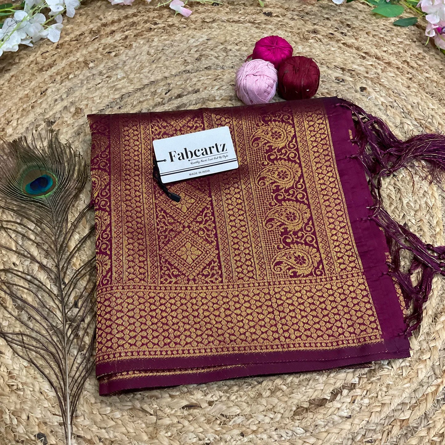 AaradhyaDup Beautiful Jacquard Woven Design Dupatta for women | Only Dupatta