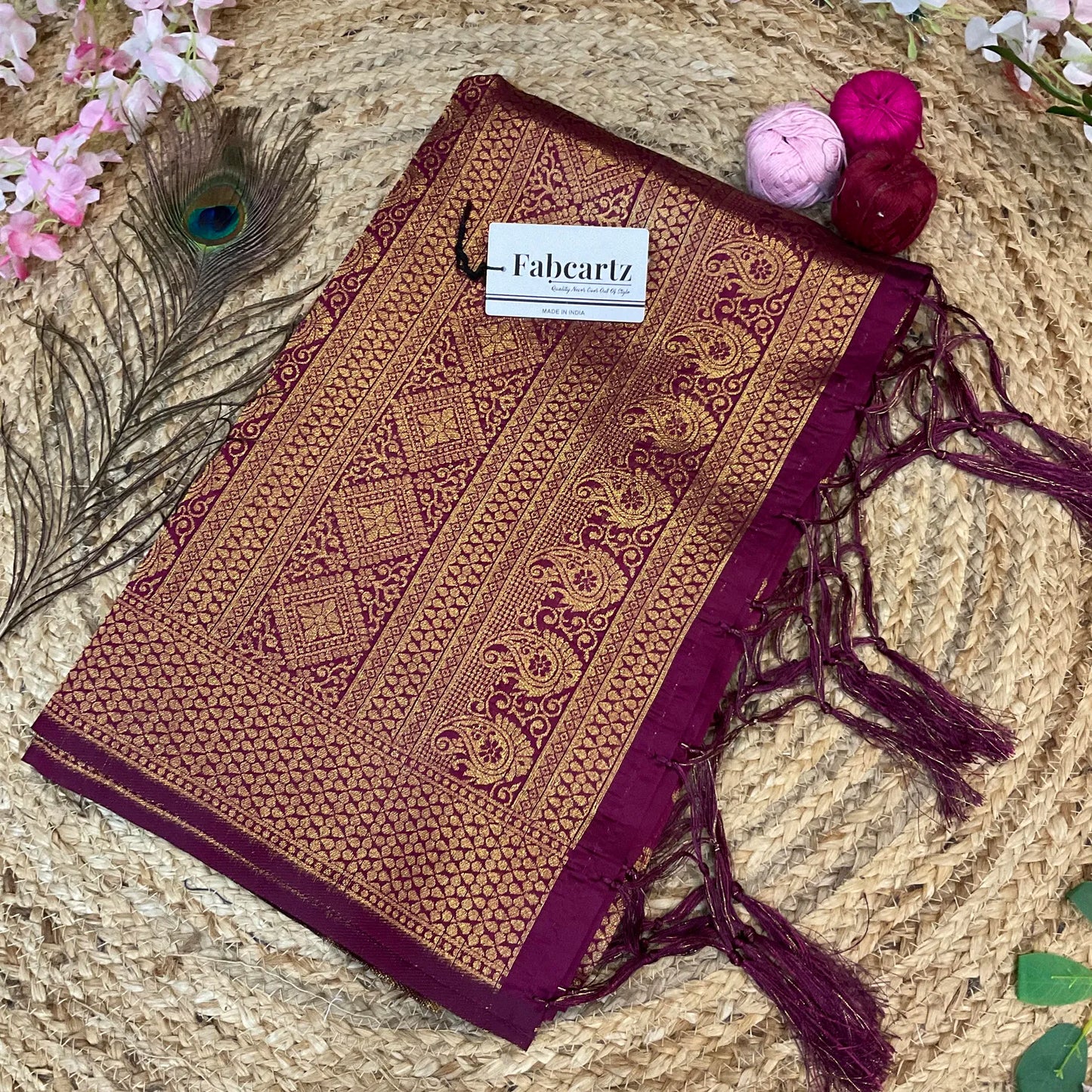 AaradhyaDup Beautiful Jacquard Woven Design Dupatta for women | Only Dupatta