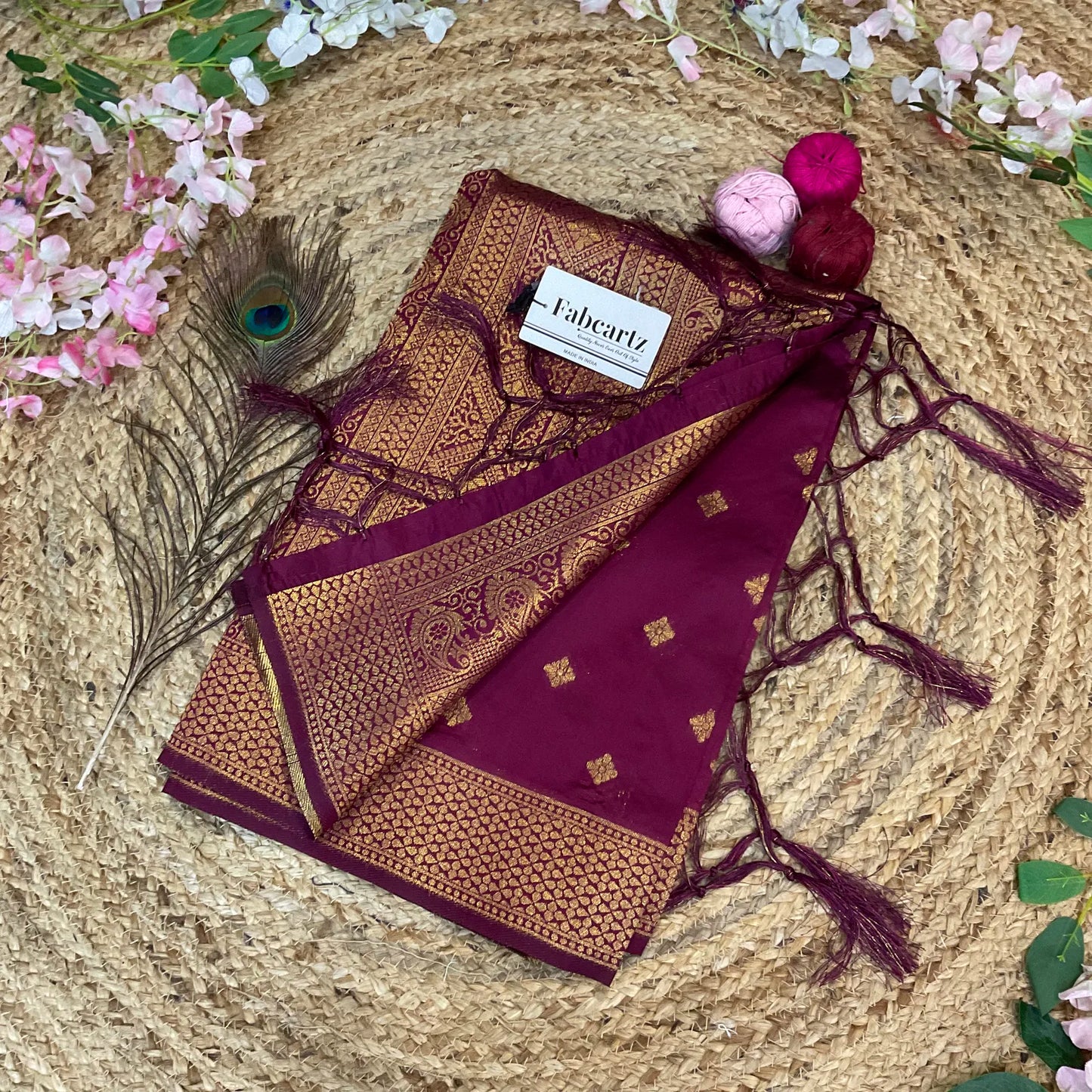 AaradhyaDup Beautiful Jacquard Woven Design Dupatta for women | Only Dupatta